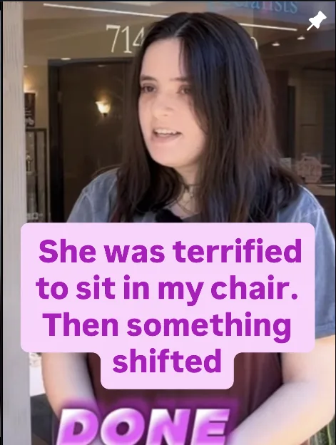 Patient sharing her experience at the studio
